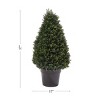 Nature Spring Faux Tower Cypress Topiary – 37" - image 3 of 4