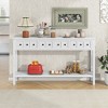 XINGHANZHENXUAN Console Table with 4 Drawers & Shelf, Entryway Sofa Table for Hallway, Living Room - 3 of 4