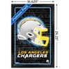 Trends International NFL Los Angeles Chargers - Neon Helmet 23 Framed Wall Poster Prints - 3 of 4