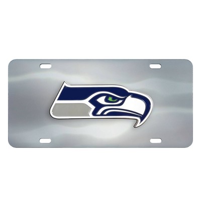 NFL Seattle Seahawks Stainless Steel Metal License Plate