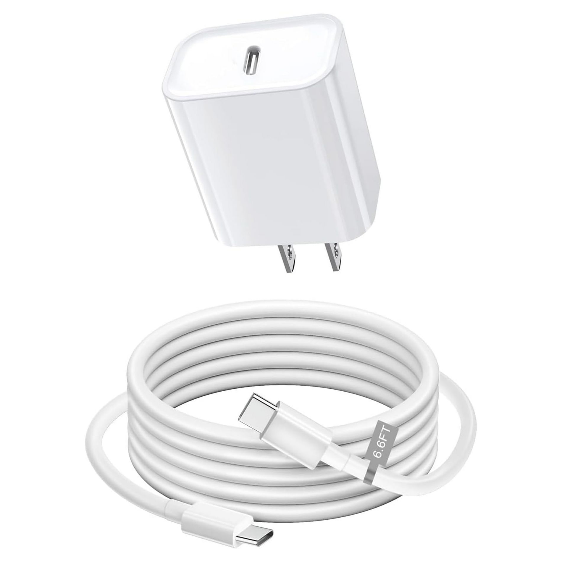 Boersma 2-Pack iPhone 15 USB-C Wall Charger，Charging head PD 20W Quick Charging Block for all iPhone 15, iPad Air, iPad Pro, MacBook Air