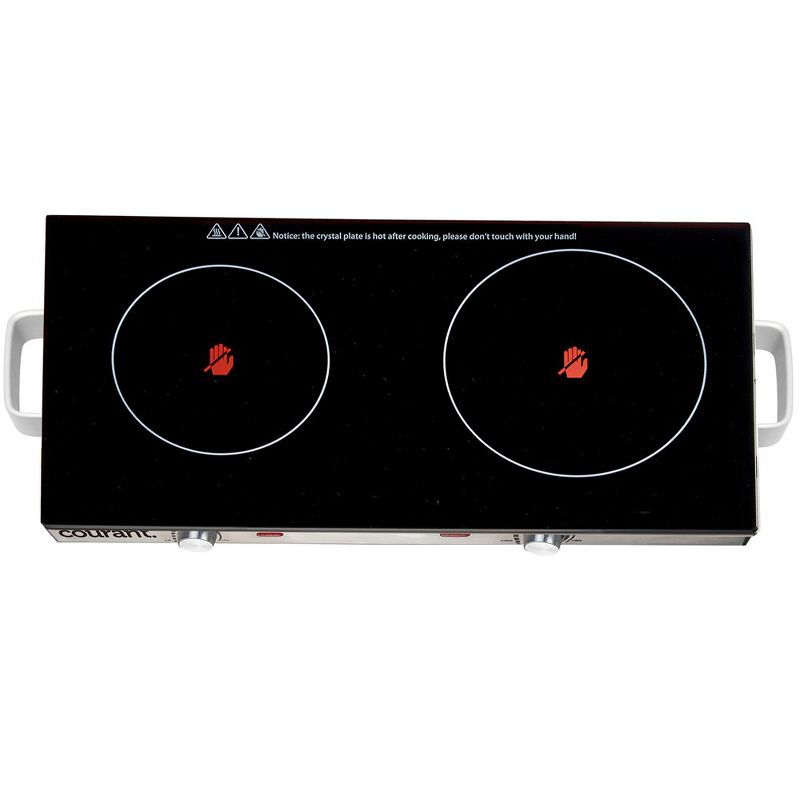 Courant Double Ceramic Glass Cooktop - Stainless Steel, 2 of 6