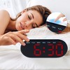 Unique Bargains Digital Plastic Corded Electric Adjustable Accurate Alarm Clock 7.1 x 3.1 x 1.2 inch - 3 of 4