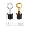 Boat Drain Plug, Snap Handle Drain Plug - 2pcs Marine Drain Bungs (Stainless Steel/Brass), Replacement for 3/4-Inch, 1-Inch, 1-1/4-Inch Holes - 4 of 4