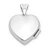 Black Bow Jewelry Sterling Silver 15mm Scroll Heart Locket - 3 of 4