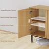 Sideboard Buffet Cabinet with Storage, Wooden Storage Cabinet with Doors Shelf, Freestanding Coffee Bar for Kitchen, Dining Room, Living Room - 4 of 4