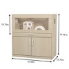 Kumasinova 31.5" Guinea Pig Cage with Detachable Storage Cabinet,Hamster Cage with Acrylic Panels,Multi-Level Small Animal Enclosure with Bridge - 2 of 4