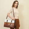 3pcs Sets Laptop Bag,Work Tote Bags Waterproof Leather Business Computer Briefcase - 4 of 4