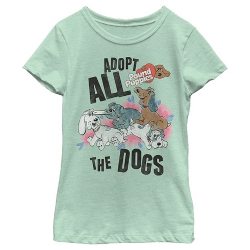 Girl's Pound Puppies Adopt All the Dogs T-Shirt - image 1 of 3