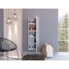 TiramisuBest Xl Shoe Rack, Mirror, Five Interior Shelves, Single Door Cabinet,Black - 3 of 4