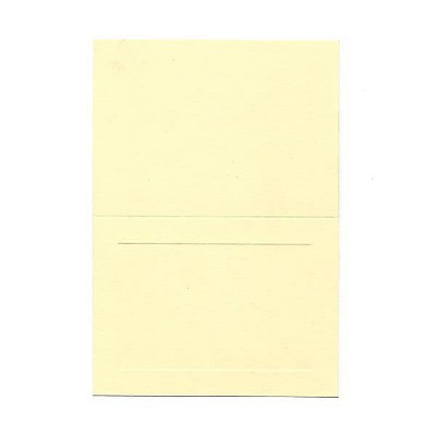 JAM Paper Blank Foldover Cards 4Bar A1 Size 3 1/2 x 4 7/8 Ivory Panel 309898