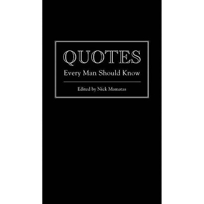 Quotes Every Man Should Know - (Stuff You Should Know) by  Nick Mamatas (Hardcover)