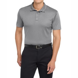 Mafoose Men's Short Sleeve Heathered Moisture-Wicking Silk Touch Performance Polo Shirt - 1 of 4
