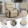 FONTOI Accent Chair with Side Pockets, Recliner Chair with Comfortable Back&Wood Armrests, Beige, 36.23"*42.52"*29.53" - 2 of 4