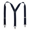 CTM Men's Big & Tall Elastic Solid Color Y-Back Suspender with Swivel Hook Ends - 2 of 4