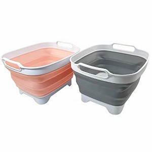 SAMMART 7.5L (2 Gallons) Collapsible Dishpan with Draining Plug - 1 of 4