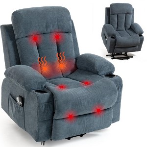 Bosmiller Power Lift Recliner Chair for Elderly, Electric Oversized Sofa, Vibration Massage & Heat, Cup Holder, USB Charge Port for Living Room - 1 of 4