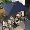 6' Square Outdoor Patio Market Umbrella with Black Pole - Threshold™ - 2 of 4