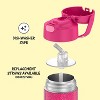 THERMOS FUNTAINER 12 Ounce Stainless Steel Vacuum Insulated Kids Straw Bottle, Pink Glitter - 4 of 4