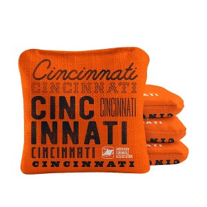 Skip's Garage | Gameday Cincinnati Football Synergy Pro Cornhole Bags (Set of 4) - 1 of 4