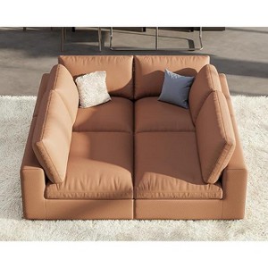 AMERLIFE Modular Sectional Sofa, Down Filled Couch for Living Room - 1 of 4