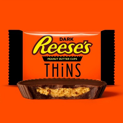 Reese's PB Cup Dark Chocolate Thins Pouch - 7.37oz