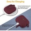 BONGEEK AirPods Pro Case Cover,Soft Silicone Protective Cases Cover Skin for Apple AirPod Pro 2 Charging Case Keychain Front LED Visible,Burgundy - 3 of 4