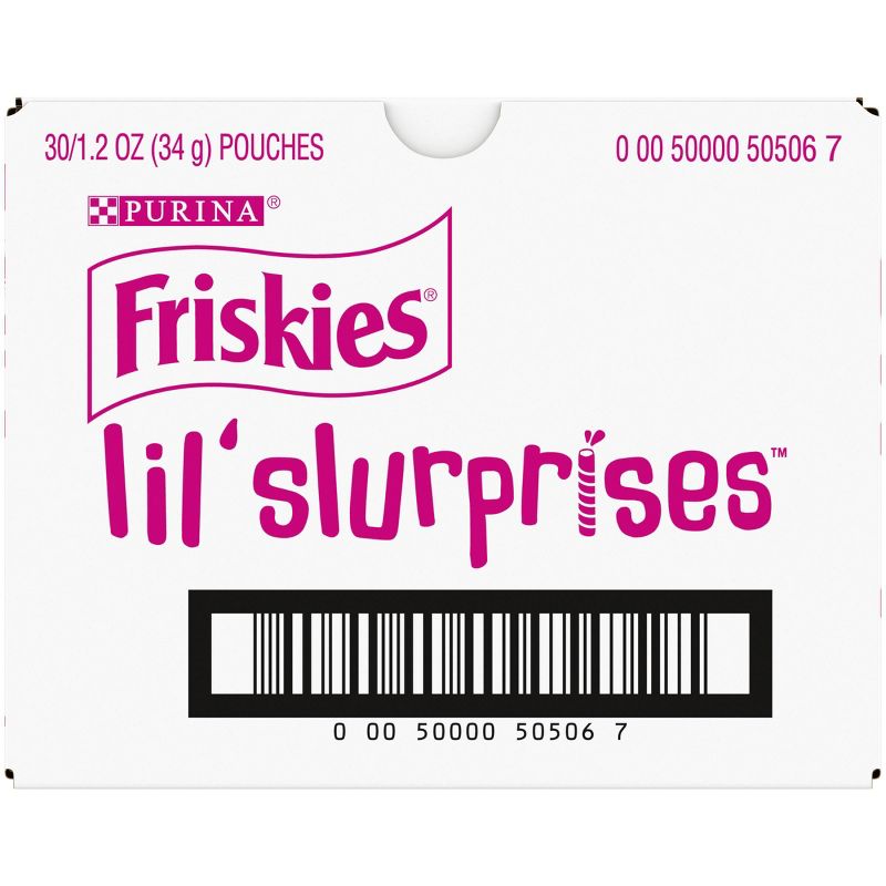 Friskies Lil Slurprises with Tuna, Chicken, Fish and Shrimp Wet Cat Food Complement Variety Pack - 1.2oz/30ct, 4 of 9