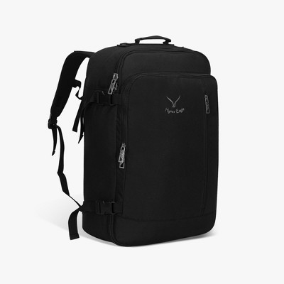 Hynes Eagle Compass 38L Carry On Backpack-Black