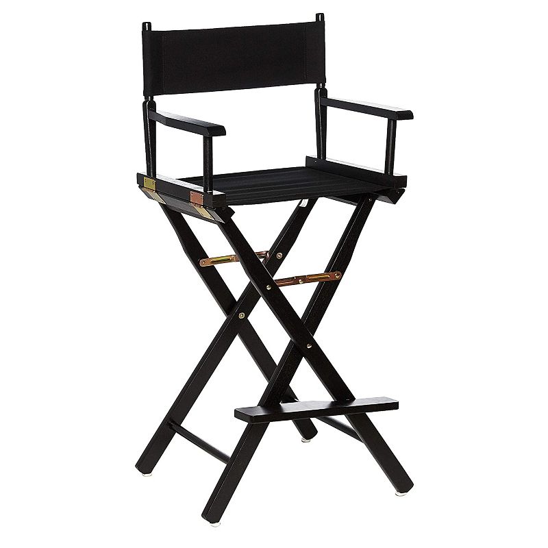 Casual Home Portable Directors Chair with Wood Frame, Canvas Seat and Back, and Removable Footrest, 1 of 6