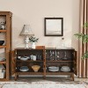 TIRAMISUBEST Mid-Century Modern Buffet Cabinet with Outlet Holes & Adjustable Shelves - 2 of 4