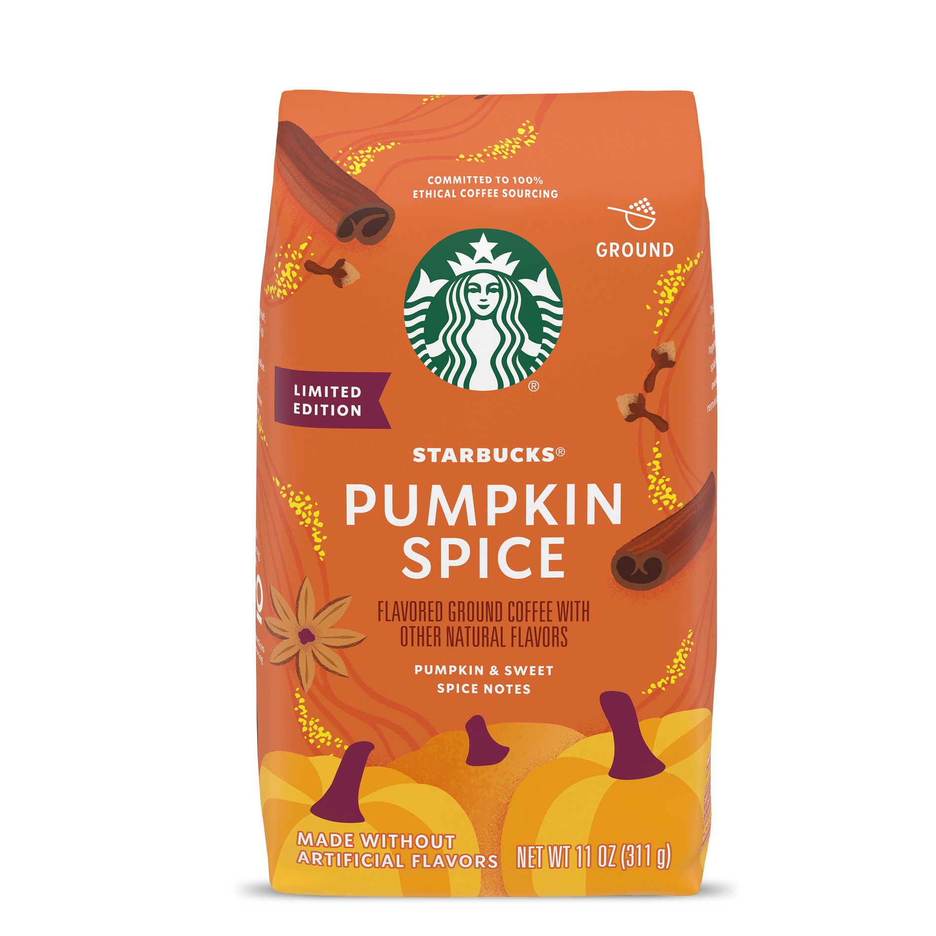 Starbucks Pumpkin Spice Light Roast Ground Coffee - 11oz