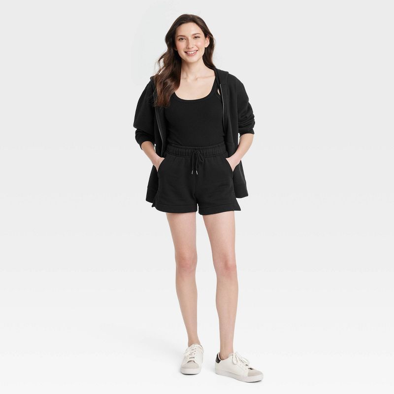Women's Mid-Rise Fleece Shorts - Universal Thread™, 4 of 11