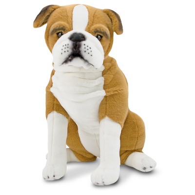 large stuffed bulldog