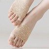Anna-Kaci 5 Pairs Women's Floral Lace No Show Socks Low Cut Stretch Liner with Elegant Scalloped Trim Invisible Design for Flats and Loafers - 2 of 4