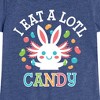 Girls' - Instant Message - I Eat Alotl Candy Fitted Short Sleeve Graphic T-Shirt - 2 of 4