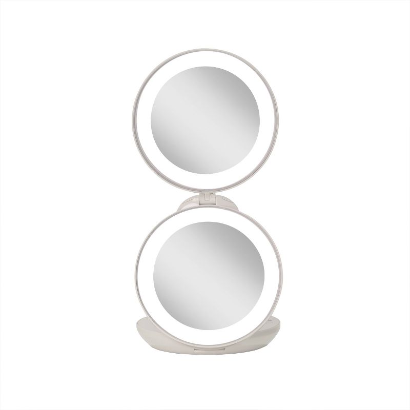 4.75&#34; Round Dual LED Lighted Travel Makeup Mirror - Zadro, 4 of 9