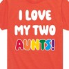 Boys' - Instant Message - I Love My Two Aunts Short Sleeve Graphic T-Shirt - 2 of 4