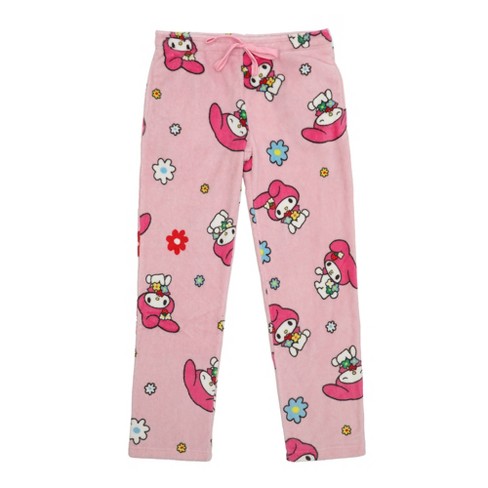 Hello Kitty Friends Multi-Colored AOP Womens Sleep Pajama Pants-Small