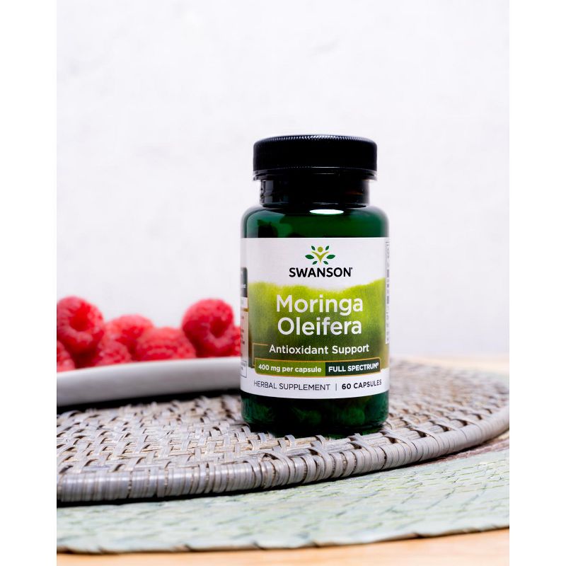 Swanson Herbal Supplements Full Spectrum Moringa Oleifera 400 mg Capsule 60ct, 3 of 7