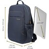 Tucano Lup Backpack in Technical Fabric for Notebook 13.3"/14, MacBook Air 13"/MacBook PRO 13"/MacBook PRO 14". Padded pocket inside Blue - image 4 of 4