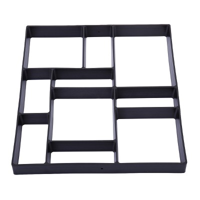 DOMETOUR Reusable Concrete Path Maker Molds Square Black