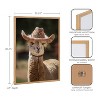Kate & Laurel All Things Decor 16"x20" Gallery Boho Llama Alpaca Western Cowgirl Hat Print by The Creative Bunch Studio Natural - 3 of 4
