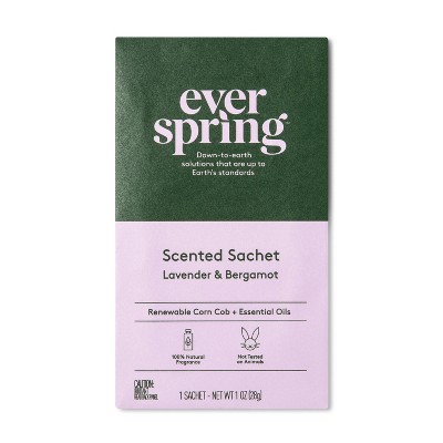 Air Freshener Sachet Lavender & Bergamot - 1oz - Everspring™