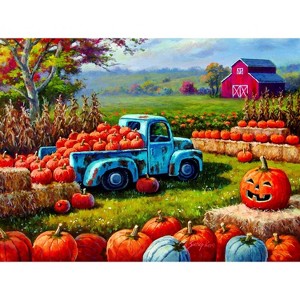 Sunsout Pumpkin Farm Festival 1000 pc  Halloween Jigsaw Puzzle 36662 - 1 of 4