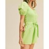 Women's PUFF SLEEVE ROMPER - &merci - 3 of 4