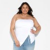 Women's Asymmetrical Slim Fit Tube Top - Wild Fable™ - 2 of 4