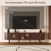 Angel Sar 70 Inch Mid Century Modern TV Stand with Tambour Doors, Power Outlet & Drawers, Media Console for 80 Inch TVs - 4 of 4