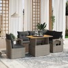 vidaXL Garden Sofa Set Grey - 2 of 4