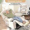 Velvet Remote Power Lift Recliner Chair with Cup Holders,Extended Footrest and Side Pocket for Elderly-Baofuwish - 3 of 4